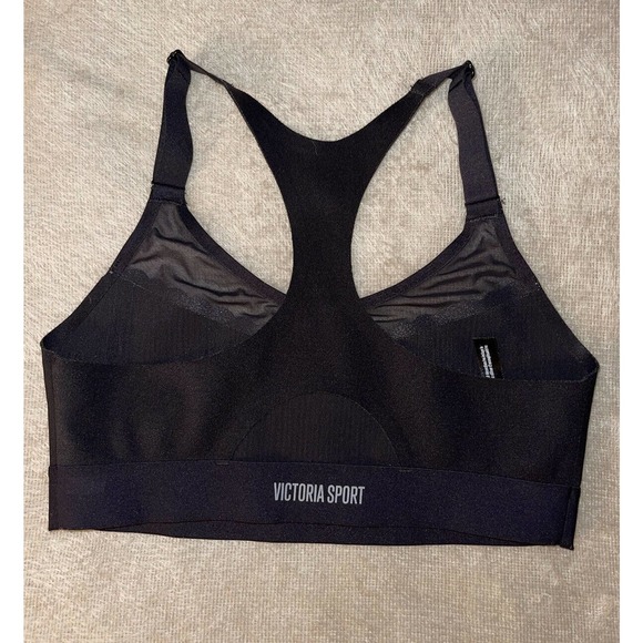 Victoria's Secret Incredible Light‎ Cut Out Size Small Black Sports Bra - Picture 2 of 3
